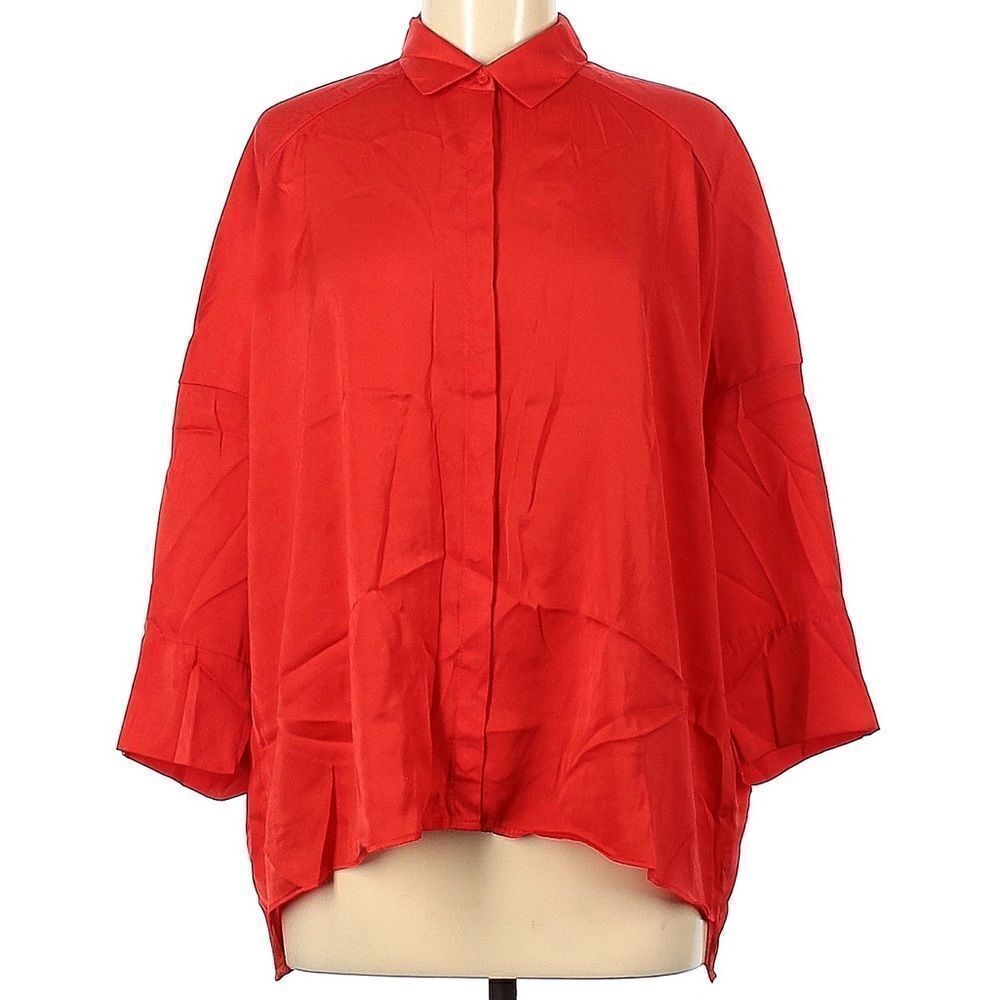 TRUTH by Republic oversized button front top size Small